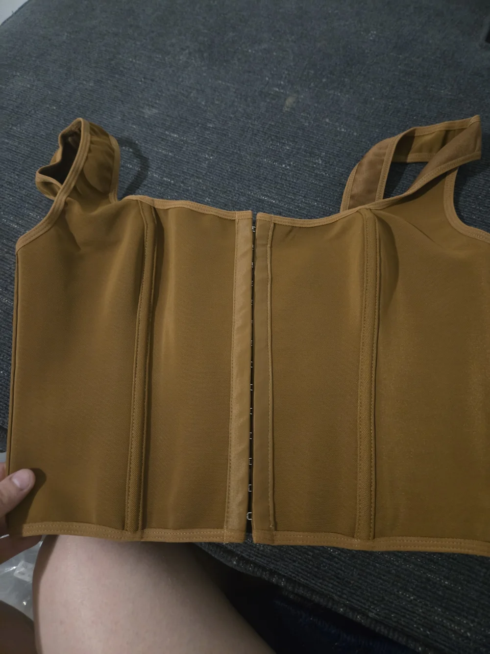 Source Unknown Structured Shapewear Tank in Caramel